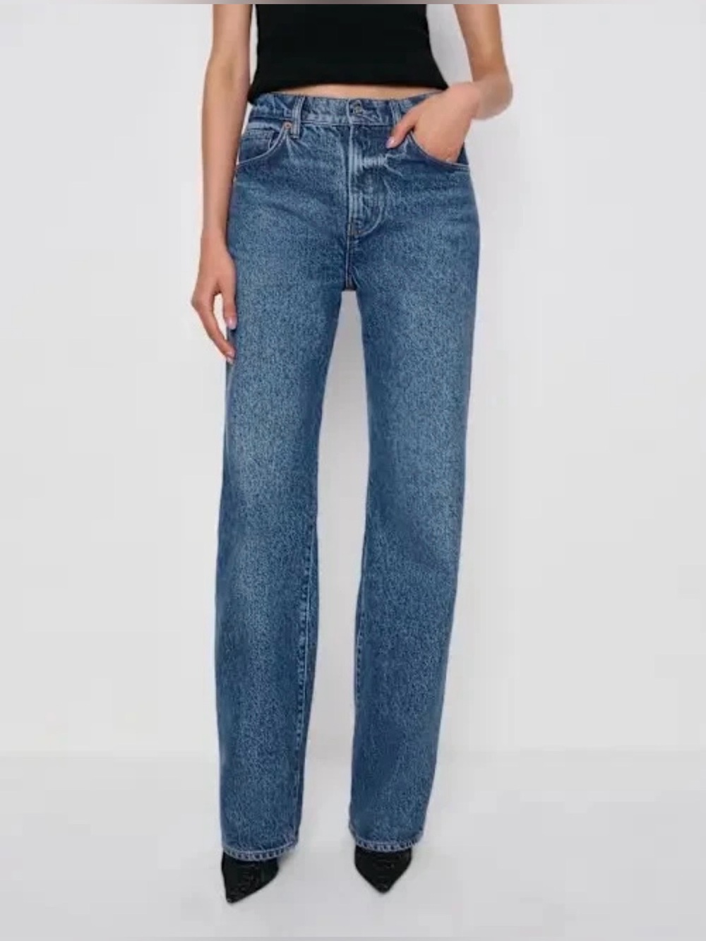 REFORMATION Val 90s Mid Rise Straight Long Jeans Pelican size 31 Long NWT $178